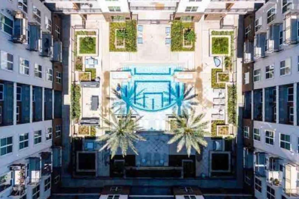 Fancy Apt Downtown. Pool. Gym. Lounge. Pet Ok Houston Exteriör bild